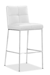 Box Bar Chair White by Zuo Modern | 300087