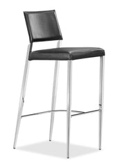 Flick Bar Chair Black by Zuo Modern | 300097