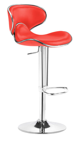 Fly Barstool Red by Zuo Modern | 300132