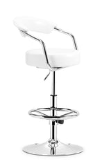 Barber Barstool White by Zuo Modern | 300160