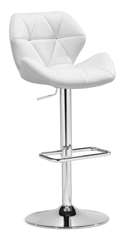 Jacoby Barstool White by Zuo Modern | 300177