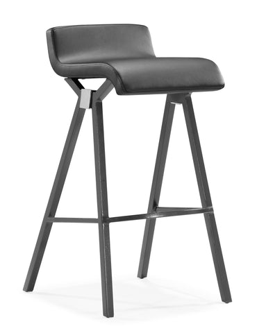 Xert Bar Chair Gray by Zuo Modern | 300284