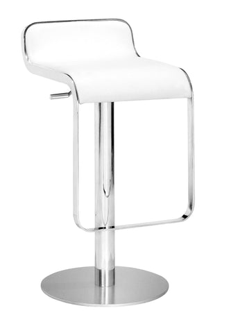 Equino Barstool White by Zuo Modern | 301113