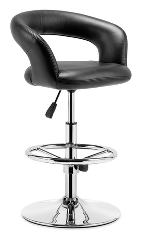 Flute Barstool Black by Zuo Modern | 301320