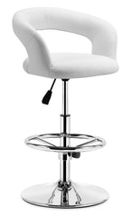 Flute Barstool White by Zuo Modern | 301321