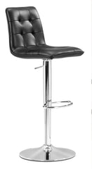 Oxygen Barstool Black by Zuo Modern | 301350