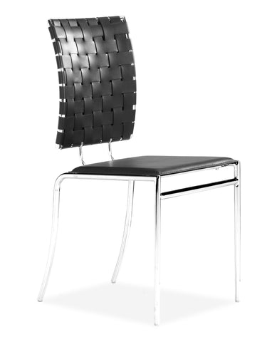 Criss Cross Dining Chair Black by Zuo Modern | 333012
