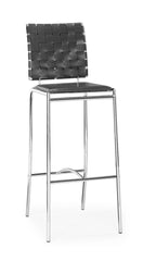 Criss Cross Bar Chair Black by Zuo Modern | 333072