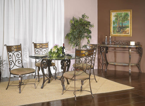 Metal with Copper Accents Side Chairs by Alpine Furniture | 345-22S