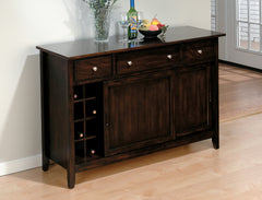 SERVER w/ 3 DRAWERS, 2 SLIDING DOORS AND REMOVABLE WINE RACK by JOFRAN | 373-95