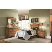 Antigua Toasted Almond Low Twin Profile Bed