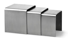 Aura Nesting Table Stainless Steel by Zuo Modern | 401108