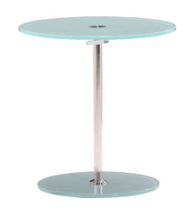 Radical Side Table Frosted Glass by Zuo Modern | 401150