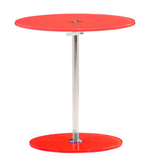 Radical Side Table Red by Zuo Modern | 401152