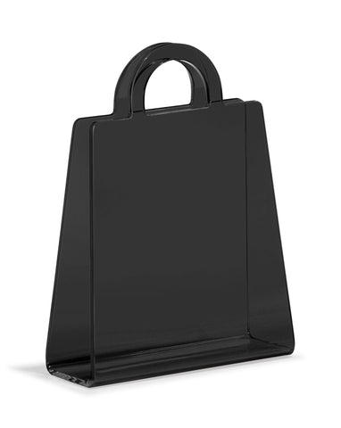 Purse Magazine Rack Transparent Black by Zuo Modern | 401161