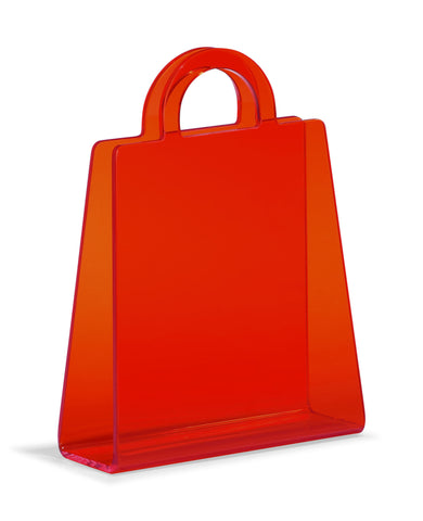 Purse Magazine Rack Transparent Red by Zuo Modern | 401162
