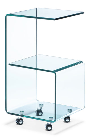 Trek Side Table Tempered Glass by Zuo Modern | 404106