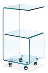 Trek Side Table Tempered Glass by Zuo Modern | 404106
