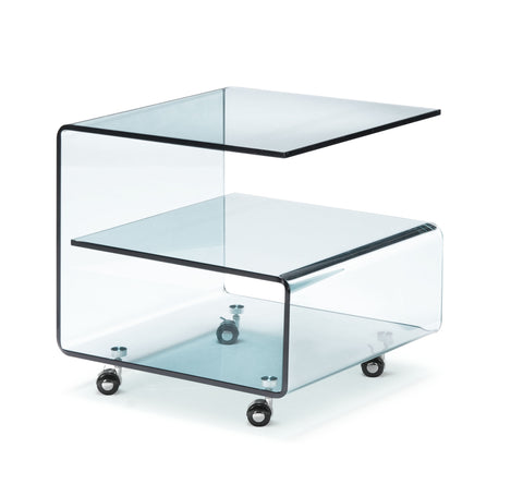 Voyage Side Table Tempered Glass by Zuo Modern | 404110