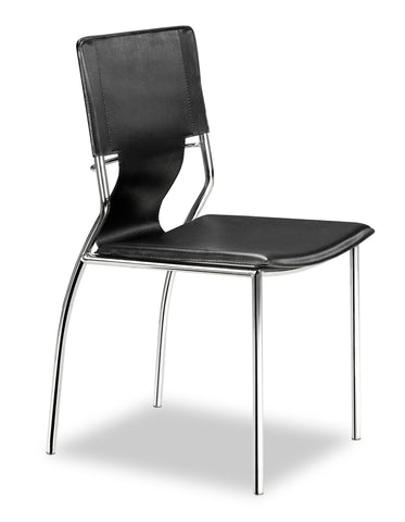 Trafico Dining Chair Black by Zuo Modern | 404131
