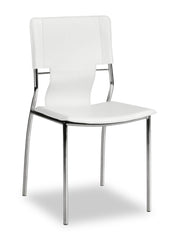 Trafico Dining Chair White by Zuo Modern | 404132