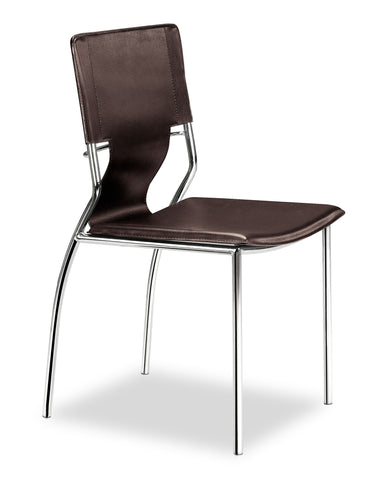Trafico Dining Chair Espresso by Zuo Modern | 404133