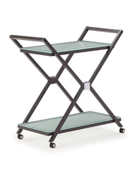 Xert Serving Cart Gray by Zuo Modern | 404210