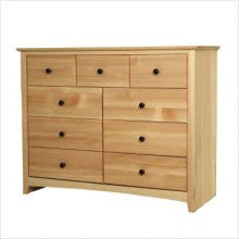 Maco Lifestyle Shaker Solid Pine 9 Drawer 48 Dresser (price/each)