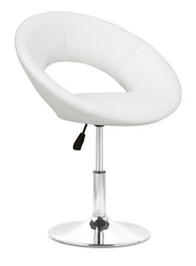 Pluto Lounge Chair White by Zuo Modern | 500104