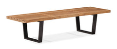 Heywood Triple Bench Natural by Zuo Modern | 500112