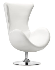 Andromeda Lounge Chair White by Zuo Modern | 500142