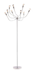 Stellar Floor Lamp Chrome by Zuo Modern | 50015