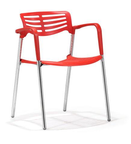 Scope Dining Chair Red by Zuo Modern | 500164