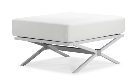 Xert Modular Ottoman White by Zuo Modern | 500185