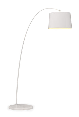 Twisty Floor Lamp White w/ White Base by Zuo Modern | 50062
