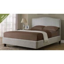 Monarch Light Grey Queen Size Bed