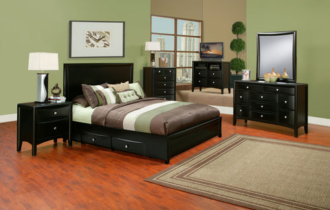 LAGUNA EASTERN KING STORAGE BED by Alpine Furniture | 618-07S EK