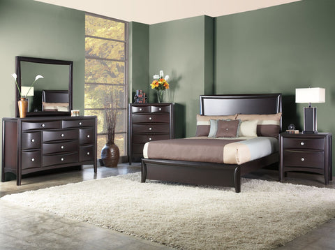 LAGUNA CAL. KING PANEL BED by Alpine Furniture | 618-07 CK
