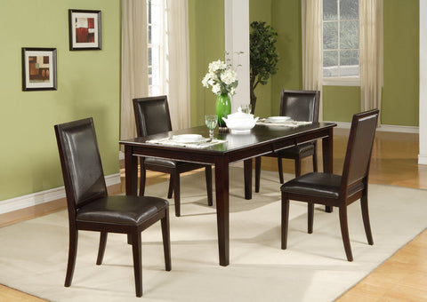JACKSON FAUX LEATHER SIDE CHAIRS by Alpine Furniture | 641-03