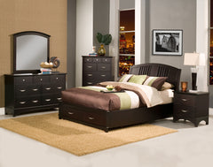 Del Mar California King Storage Platform Bed by Alpine Furniture | 688-07 CK