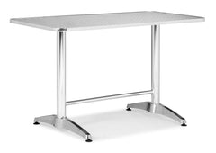 Vaux Rectangular Table Aluminum by Zuo Modern | 700604