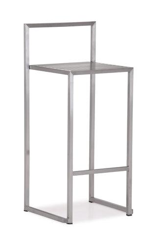 Dalton Counter Chair Stainless Steel by Zuo Modern | 701147