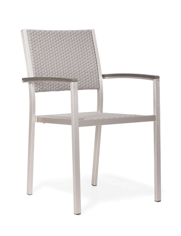 Metropolitan Armchair Brushed Aluminum by Zuo Modern | 701865