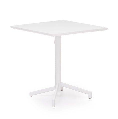 Big Wave Folding Square Table White by Zuo Modern | 703040