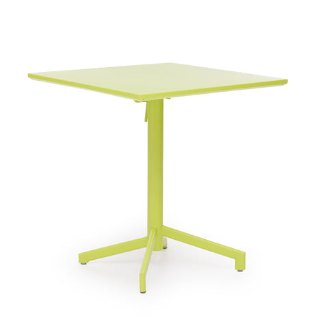 Big Wave Folding Square Table Lime by Zuo Modern | 703042
