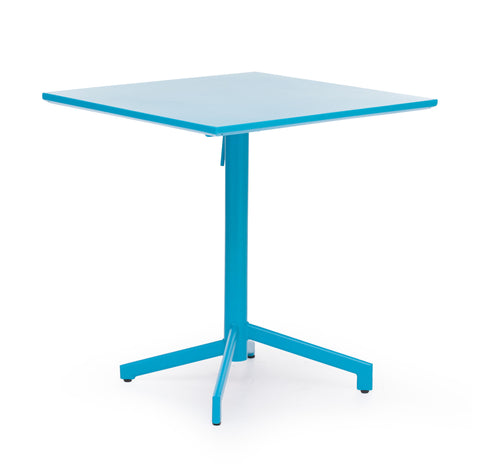 Big Wave Folding Square Table Aqua by Zuo Modern | 703043