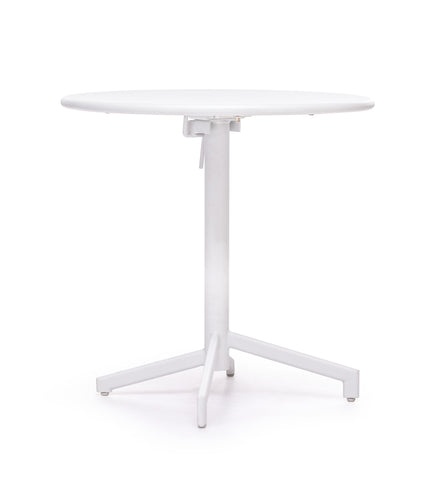 Big Wave Folding Round Table White by Zuo Modern | 703045
