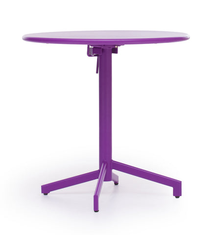 Big Wave Folding Round Table Purple by Zuo Modern | 703046
