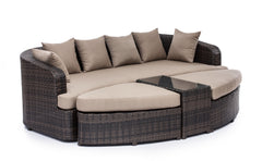 Cove Beach Lounge Set Brown by Zuo Modern | 703060