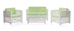 Alameda Beach Living Set White and Green by Zuo Modern | 704010